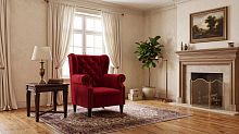 Кресло Мадрид, Базовые ткани, Velutto Soft цвет Красный, 60х70 см